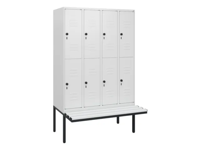 Dubbeldekse dekenkist,HxBxD 1950x1200x815mm,4x2vak.,vak B 300mm