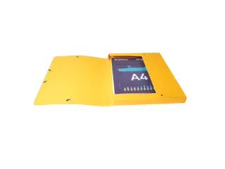 Klasseerdoos glansk. rug 25mm A4 geel - 3