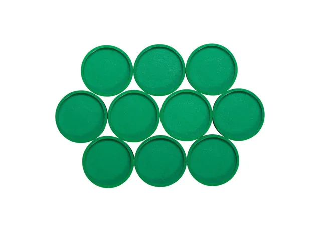 Industriële magneet Ø 30mm 10 Stuks Groen