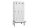 locker met bank,voor scheiding van kleding,HxBxD 2120x900x815mm,3vak