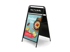 A-Bord Elegant Staal met Logopaneel A1 zwart