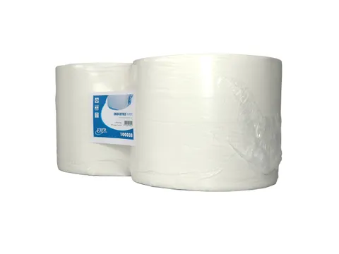 Euro Industriepapier 100038 cellulose 2-laags Wit 2 Rol
