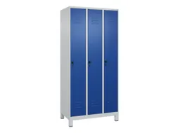 locker,HxBxD 1950x900x500mm,3vak,vak B 300mm,draaigrendel,voeten