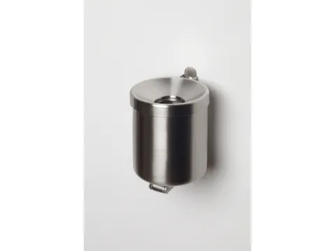 Wandasbak 0.6 liter HxØ 100x90mm Rvs