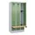 locker met bank,HxBxD 1950x900x815mm,3vak,vak B 300mm,cilinderslot