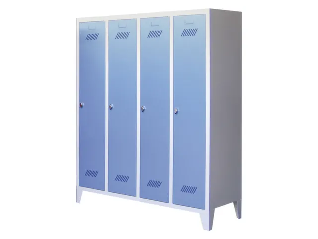 lockerkast v. kinderen,HxBxD 1600x1230x500mm,RAL7035,front RAL7016