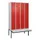 Z-garderobekast,HxBxD 2120x1200x815mm,8vak,vak B 300mm,draaigrendel