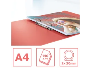 Colour'Breeze ringmap 2 ringen PP A4 koraal - 1