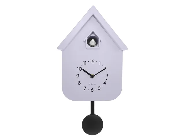 Horloge murale NeXtime Twitter 21,5x41,5 cm lavande
