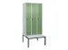 locker voor scheiding van kleding,HxBxD 2120x900x815mm,3vak