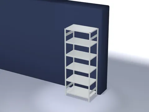 magazijnstelling,grondveld,HxBxD 2500x1060x635mm,vakl. 140kg