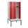 locker met bank,HxBxD 1950x900x815mm,3vak,vak B 300mm,cilinderslot