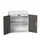lessenaarkast 1130x1050x550mm 1 legbord en 2 laden RAL7035+RAL7016