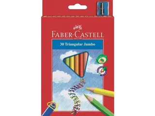 kleurpotlood Faber-Castell Jumbo driekantig etui à 30 stuks - 1