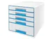 Ladenblok Leitz WOW Cube 5 laden wit/blauw