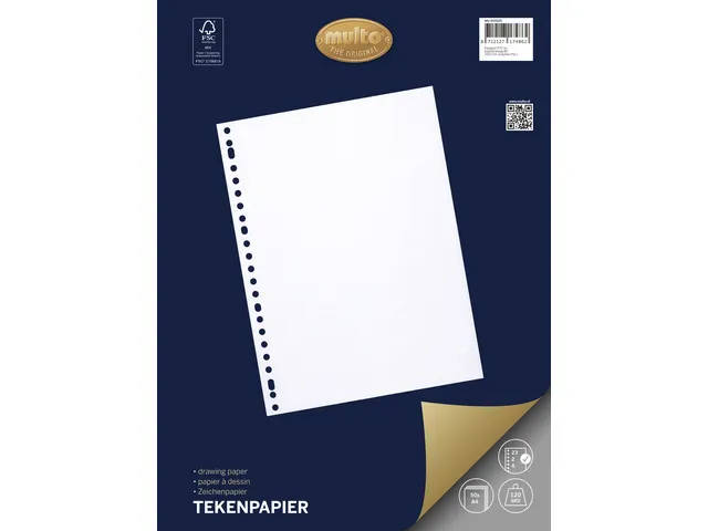Ringbandinterieur Multo A4 23r tekenpapier 120 grams 50 vel