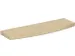 Tablette repose-sacs incurvée,p. mobilier d'accueil,lxP 500x150mm,boi