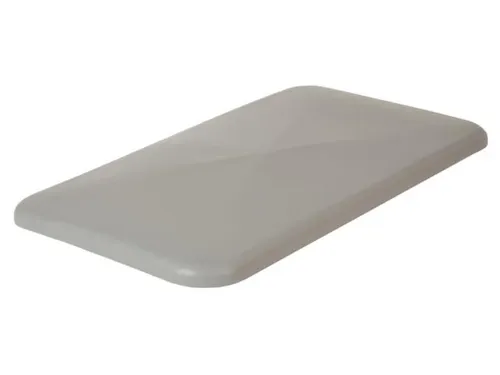 oplegdeksel,PE,v. Rechthoekige bak inhoud 450l,BxD 1308x699mm,grijs