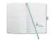 carnet de notes Sigel Jolie Flair A5 hardcover ligné ciel blue.