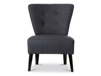 fauteuil 1-zits stof antraciet HxBxD 820x650x640mm