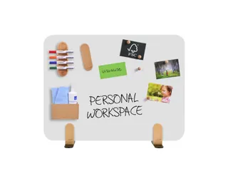 Bureauscherm Elements whiteboard 60x80cm Houder - 2