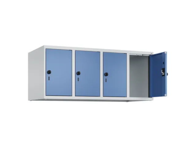 opzetkast,v. locker,4vak.,vak B 300mm,HxBxD 500x1200x500mm