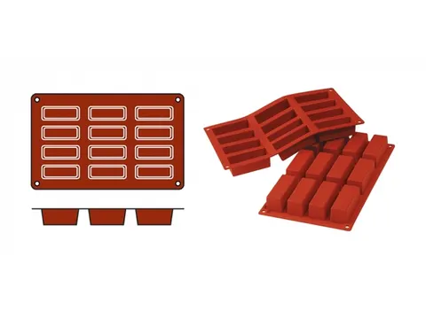 Silikomart Siliconen 1/3 GN Bakmat SILICON FLEX Mini Cake SF026