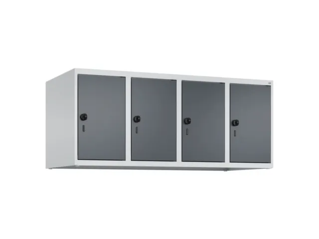 opzetkast,v. locker,4vak.,vak B 300mm,HxBxD 500x1200x500mm