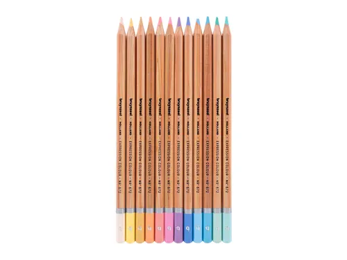 Kleurpotlood Bruynzeel Expression 12 stuks pastel kleuren