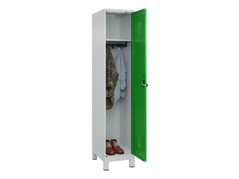 locker,HxBxD 1950x400x500mm,1vak,vak B 400mm,draaigrendel,voeten