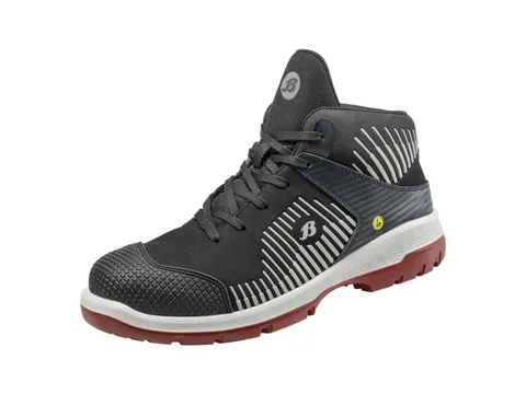 Bata Score hoge S3 veiligheidsschoenen, SRC, ESD, zwart/rood/wit, maat