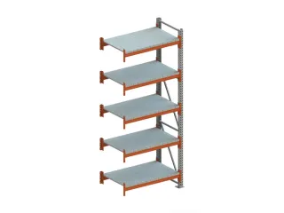 Breedvakstelling Aanbouwveld 3300x1385x800mm 5 Stalen Legborden - 1