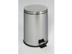 RVS pedaalemmer,12l,HxØ 400x250mm,binnenbak kunststof,romp gepolijst