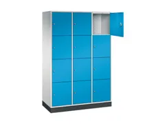 grootvolume-lockersysteem,RAL 7035/RAL 5012,HxBxD 1950x1220x500mm
