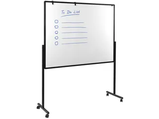 PREMIUM mobiel multiboard XL marineblauw prikbord 150x120cm - 2