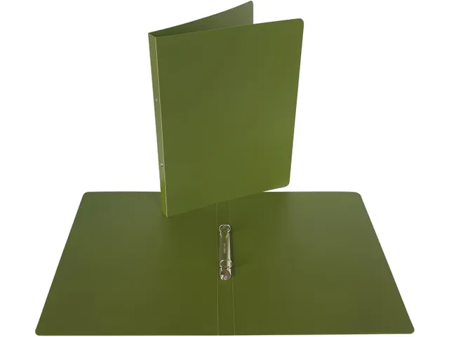 Nature ringmap voor A4 PP 2 ringen 16 mm kaki groen