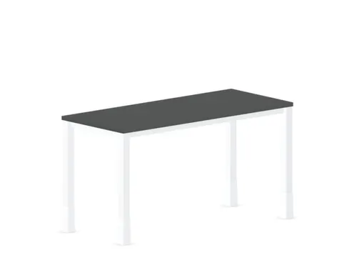 In hoogte verstelbaar bureau,HxBxD 720-840x1400x600mm,MS-donkergrijs