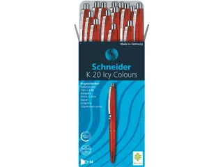 Balpen K20 Icy Colours, medium penpunt, rood - 3