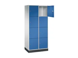 grootvolume-lockersysteem,RAL 7035/RAL 5010,HxBxD 1950x820x500mm