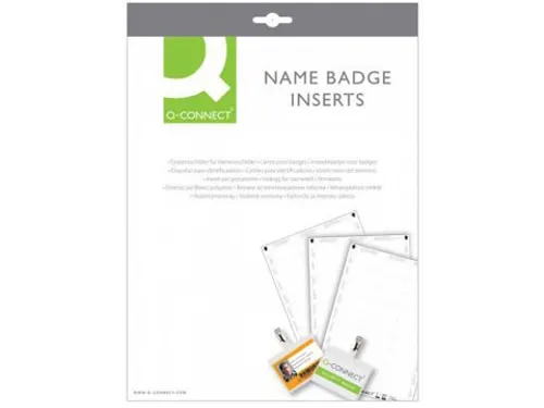 Badge Met Krokodillenklem Incl Blanco Insteekkaart 75x40mm 25 Stuks