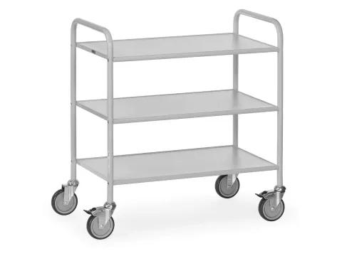 Dossierwagens 4882 150kg 800x500mm 3 Etages Ral7035