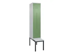 Z-garderobekast,HxBxD 2120x400x815mm,2vak,vak B 400mm,cil.-slot