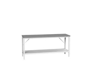 werkbank,HxBxD 780-930x2000x600mm,linoleumblad,4voeten - 1