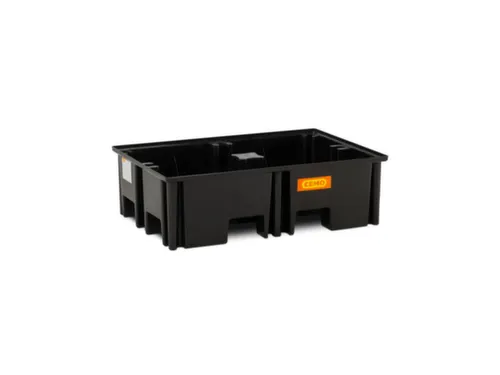 PE-opvangbak,v. 2x200l vat,opvangvol. 220l,HxBxD 360x1230x830mm