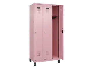 locker,HxBxD 1950x900x500mm,3vak,vak B 300mm,cil.-slot,voeten - 2