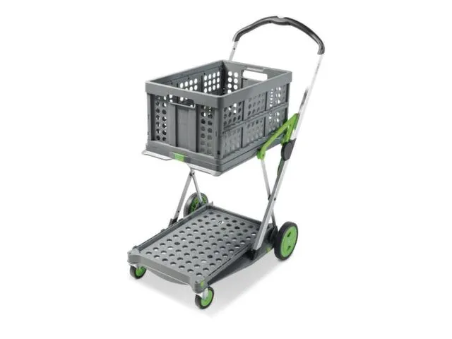 vouwbare winkelwagen,draagverm. 60kg,2etage(s),HxLxB 1025x890x550mm