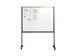 Tableau blanc mobile Workboard 120x80cm Acier laqué blanc