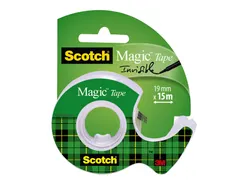 Plakband Scotch Magic 810 19mmx15m onzichtbaar + plakbandhouder
