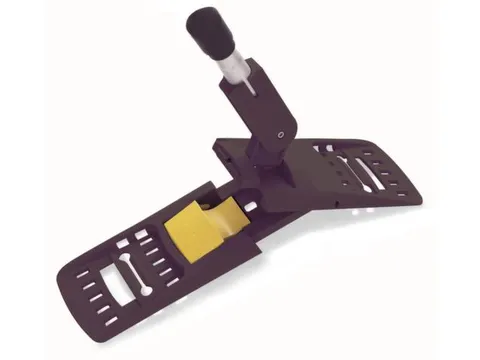 Mophouder,B 500mm,kunststof,zwart,v. brede mop