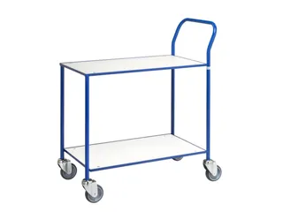 Tafelwagen,Draagverm. 150Kg,2Etage(S),Etage(S) Melaminecoating,Wit - 1